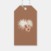 Boho Floral Wedding Gift Labels Cadeaulabel (Achterkant)