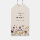 Boho Floral Wedding Gift Labels Cadeaulabel (Voorkant)