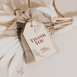 Boho Floral Wedding Gift Labels Cadeaulabel