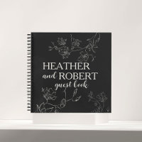 Boho Floral Wedding Guest Book