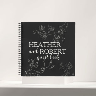 Boho Floral Wedding Guest Book Notitieboek