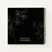 Boho Floral Wedding Guest Book Notitieboek (Achterkant)