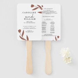 Boho Floral Wedding Handwaaier