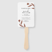 Boho Floral Wedding Handwaaier (Voorkant)