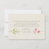 Boho Floral Wedding Hartelijk dank Bedankkaart (Achterkant)