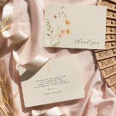 Boho Floral Wedding Hartelijk dank Bedankkaart