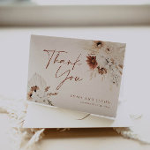 Boho Floral Wedding Hartelijk dank Bedankkaart