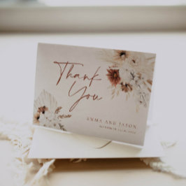 Boho Floral Wedding Hartelijk dank Bedankkaart