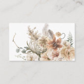 Boho Floral Wedding Honeymoon Fonds QR Code Informatiekaartje (Achterkant)