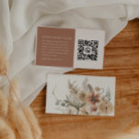 Boho Floral Wedding Honeymoon Fonds QR Code Informatiekaartje<br><div class="desc">Honeymoon Fund QR Code bijlage card ontworpen met boho terracotta floral. Alle tekst kan eenvoudig worden aangepast met je bericht- en betalingsgegevens (Zelle,  PayPal en Venmo) en je QR-code. Overeenkomende items in ons Cava-ontwerp van winkel</div>