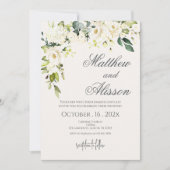 Boho Floral Wedding Invitation Kaart (Voorkant)