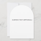 Boho Floral Wedding Invite, Aangepast Bewerkbaar Kaart (Achterkant)