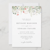 Boho Floral Wedding Kaart (Voorkant)