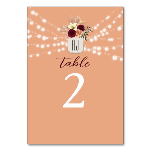 Boho Floral Wedding Kaart (Voorkant)