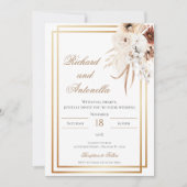 Boho Floral Wedding Kaart (Voorkant)
