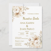 Boho Floral Wedding Kaart (Voorkant)