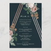 Boho Floral Wedding Menu (Voorkant)