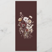 Boho Floral Wedding Menu (Achterkant)