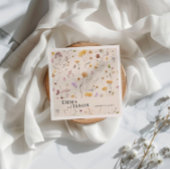 Boho Floral Wedding Napkins Servet