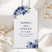 Boho Floral Wedding – Navy Blue Flowers Cadeaulabel
