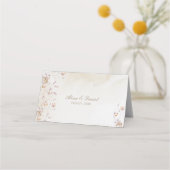 Boho Floral Wedding Place Card Plaatskaartje (Achterkant)