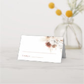 Boho Floral Wedding Place Cards Plaatskaartje (Voorkant)