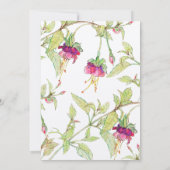 Boho Floral Wedding Repetitie Diner Uitnodigingen (Achterkant)