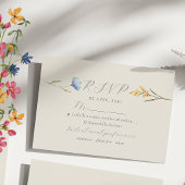 Boho Floral Wedding RSVP Kaartje
