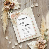 Boho Floral Wedding Save the Date