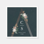 Boho Floral Wedding Servet (Voorkant)