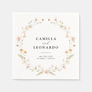 Boho Floral Wedding Servet