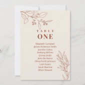 Boho Floral Wedding Zitting Grafiek Kaarten (Voorkant)