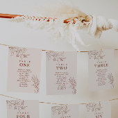 Boho Floral Wedding Zitting Grafiek Kaarten