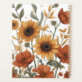Boho Floral Weekly Planner | terracotta tonen (Achterkant)