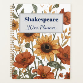 Boho Floral Weekly Planner | terracotta tonen