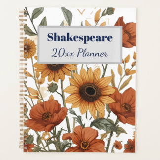 Boho Floral Weekly Planner | terracotta tonen