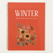 Boho Floral Weekly Planner | terracotta tonen (Voorkant)