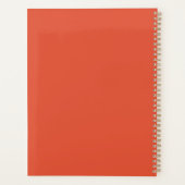 Boho Floral Weekly Planner | terracotta tonen (Achterkant)