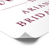 Boho Floral | Welkomstteken Vrijgezellenfeest Poster (Hoek)