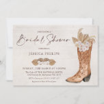 Boho Floral Westerne Boot Bridal Shower Kaart<br><div class="desc">Boho Floral Western Boot Bridal Shower Noviaanse stijl Westerne bridale douche-uitnodiging met een waterverf laars en een droge florale toevoer met pamapgras. Geweldig voor een bruid die alle westerne en bohemen-stijl leuk vindt.</div>