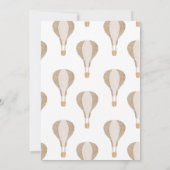 Boho Floral Wieg Bassinet Nursery Baby shower Kaart (Achterkant)