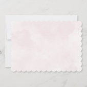 Boho Floral Wild Een Meisje's Eerste Verjaardag Fo Kaart (Achterkant)