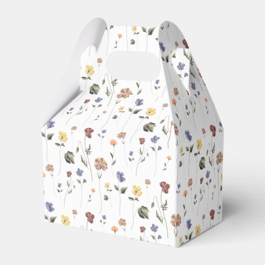 Boho Floral Wildflower | Bedankdoosjes (Achterkant)