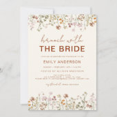 Boho Floral Wildflower Bruidsbrunch Kaart (Voorkant)