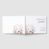 Boho Floral wildflower bruiloft Gastenboek (Volledig)