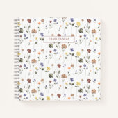 Boho Floral Wildflower | Gepersonaliseerd Notitieboek (Voorkant)