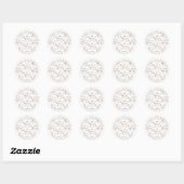 Boho Floral Wildflower | Ronde Sticker (Vel)