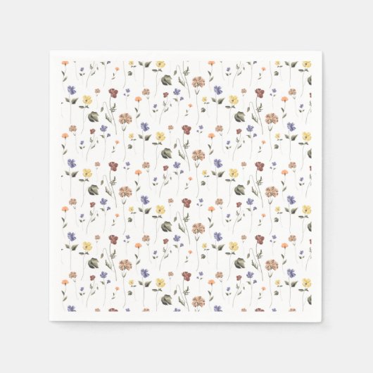 Boho Floral Wildflower | Servet (Voorkant)