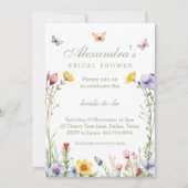 Boho Floral Wildflower Spring Vrijgezellenfeest Kaart (Voorkant)