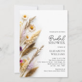 Boho Floral Wildflower Vrijgezellenfeest Kaart (Voorkant)